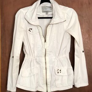 Vanity ivory cargo jacket size small
